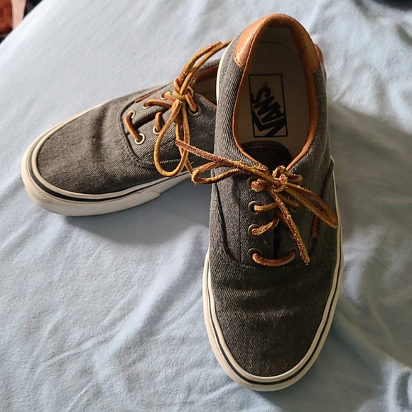 Denim and leather Vans - Picture 2 of 4